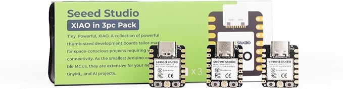 XIAO ESP32C3 3PCS Pack - RISC-V Tiny MCU Board with Wi-Fi and Bluetooth5.0, Battery Charge Supported, Power Efficiency and Rich Interface