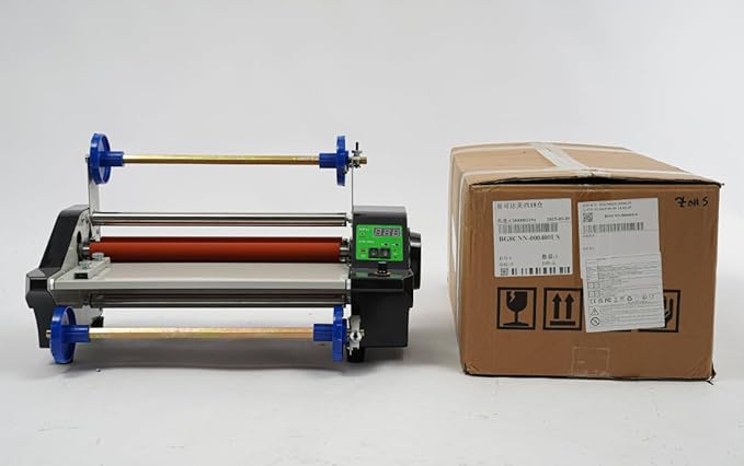 Pro Laminating Machine with Single & Double Sided Heating, 35cm Width & 0-200°C Temp Control for Documents, Photos, ID Cards