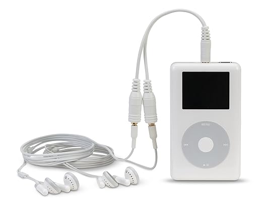 Belkin 3.5mm Audio Splitter – Dual Headphone and Speaker Jack Adapter for Sharing Music or Videos – Compatible with iPhone, iPad, Laptops, Tablets, and Other Devices with AUX Port – White