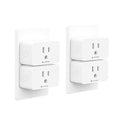 Minoston Matter Smart Plug, Smart Outlet Compatible with Alexa, Apple Home, Google Home, SmartThings, App and Voice Control, 100% Privacy, 2.4G Wi-Fi Only, White, 4 Pack