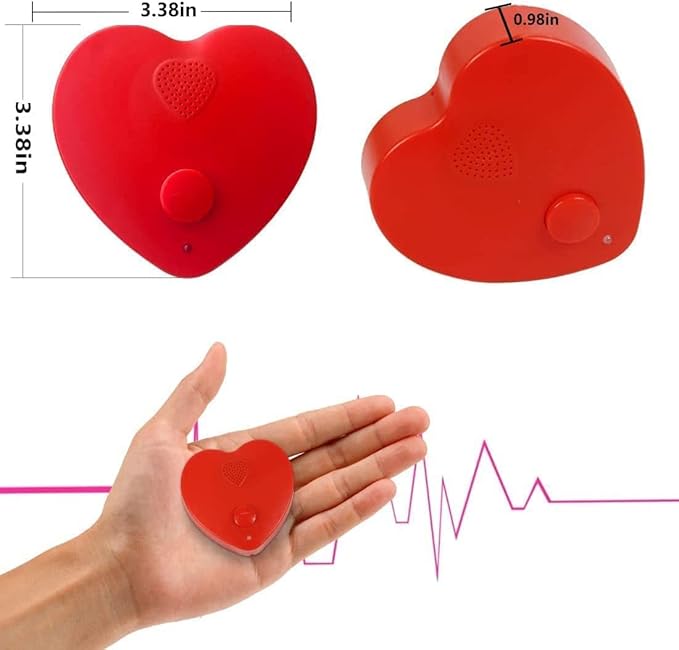 Voice Recorder for Stuffed Animal,JRGKJCP 5min Personal Voice Message Recordable Sound Recorder Chips Module for Christmas Plush Toy and Manual DIY Creative Sound Presents for Boyfriend(Red)