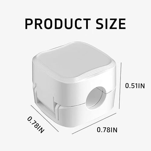 10 Pack Cord Organizer Holder,Magnetic Cable Clips for Desk Nightstand,Cable Management Clips,Desk Cable Holder Clips Adhesive Phone Charging Cable Keeper for Office Home Desktop Bedroom, White