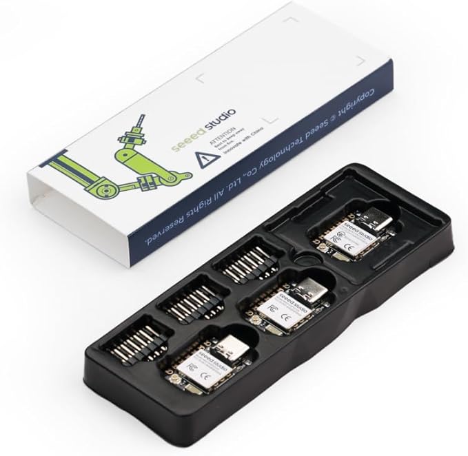 XIAO ESP32C6 3PCS Pack - 2.4GHz Wi-Fi 6, BLE 5.0, Zigbee, Matter, Thread, onboard Antenna and External Antenna Interface