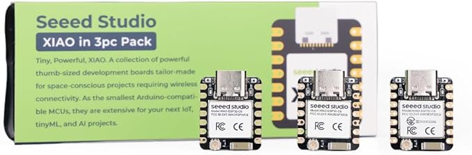 XIAO ESP32C6 3PCS Pack - 2.4GHz Wi-Fi 6, BLE 5.0, Zigbee, Matter, Thread, onboard Antenna and External Antenna Interface