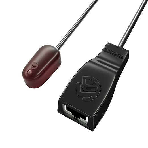 SZBJ IR Repeater,IR Remote Control Extender,Infrared Repeater System,Apply to Cat6/Cat5e/Cat7 Ethernet Cable Connection(Dual Head ir emitter)