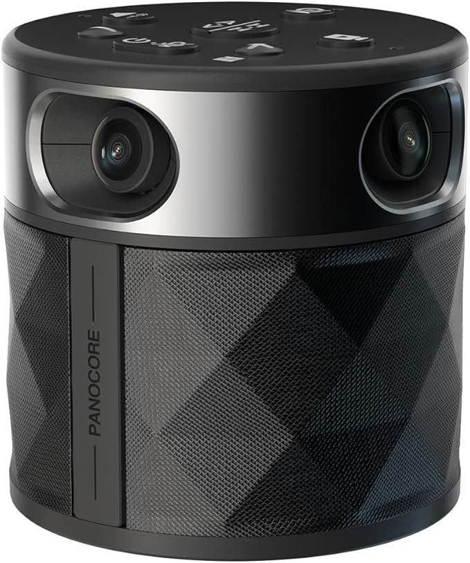 PANOCORE360 All-in-One Meeting Camera - 360° Conference Cam for PC Mac, Speaker & Mic Array, Auto Speaker Focus, 1080P Output, AI Voice Isolation, Local Recording,Compatible with Webex/Zoom/Teams/Meet