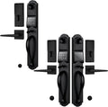 HISAFE (Left Hand) Keyless Entry Door Lock with Handle Sets, Electronic Smart Exterior Door Handleset with Keypad