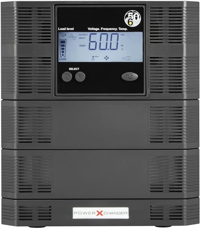 Voltage & Frequency Converter & Transformer - Step-Down 220V 50Hz to 120V 60Hz - Continuous Power, Smart Protection Features, Pure Sine Wave Output – PowerXchanger EX-08