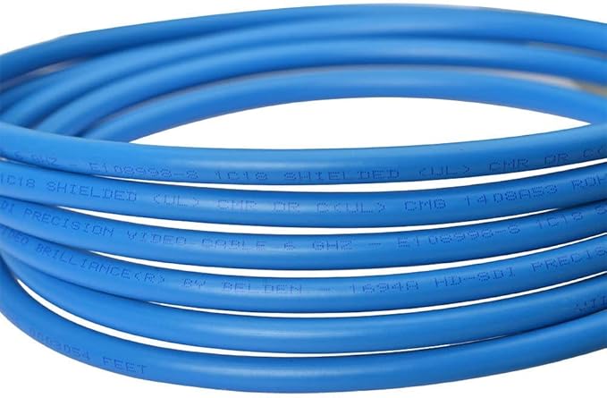 Superbat 3G 6G SDI Cable 250ft Belden 1694A BNC Cable 75 Ohm Supports HD-SDI/3G-SDI/6G-SDI/4K/8K Video Camera CCTV System, Precision SDI Cord