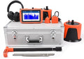 PQWT L7000 Underground Water Leak Detectors Indoor Outdoor Wall Water Pipe Detector Machine Multi Sensor Acoustic Pipeline Leakage Detection Kit Noise Reduction Headphone Smart Touchscreen Carry Case
