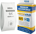 30 Pack Type Q/C 53292 HEPA Vacuum Bags for Kenmore Canister Vacuum Cleaners 5055, 50558, 53291, 53292, Series 600, 400, 200
