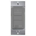 TOPGREENER Kalide Light Switch and 3-Speed Ceiling Fan Control Combo, in Wall Light and Fan Combination Switch, Single Pole, 2.5A, 720W, Neutral Wire Not Required, TGSFS3-GY Gray (Grey)