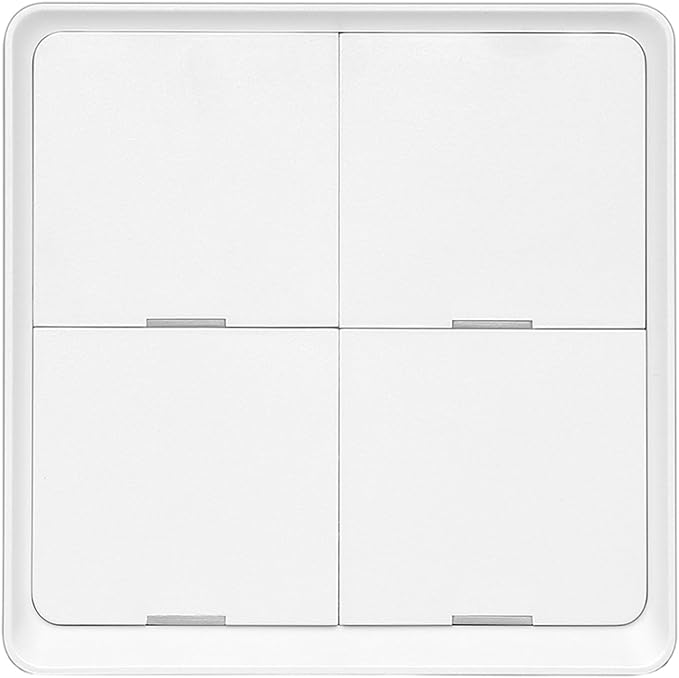 House Automation Scene Controller with 4 Programmable Button ABS Switches Wall Mounted Compact Remote for Devices Home Automation
