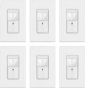 TOPGREENER Motion Sensor Switch, PIR Sensor with Ambient Light Level, Occupancy & Vacancy Modes, No Neutral Required, Ground Wire Required, 150W LED/CFL, Single Pole, TDOS5-JM-W-6PCS, White, 6 Pack