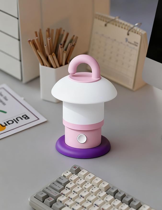 Sgohevn LED Night Light for Bedroom - Tap Control Table Lamp with 3 Brightness Levels, USB Rechargeable & Battery Powered Bedside Lamp for Kids and Nursery Christmas Gifts for Birthday