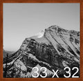 Frame It Easy 33 x 32 Russet Wood Frame (Derby)