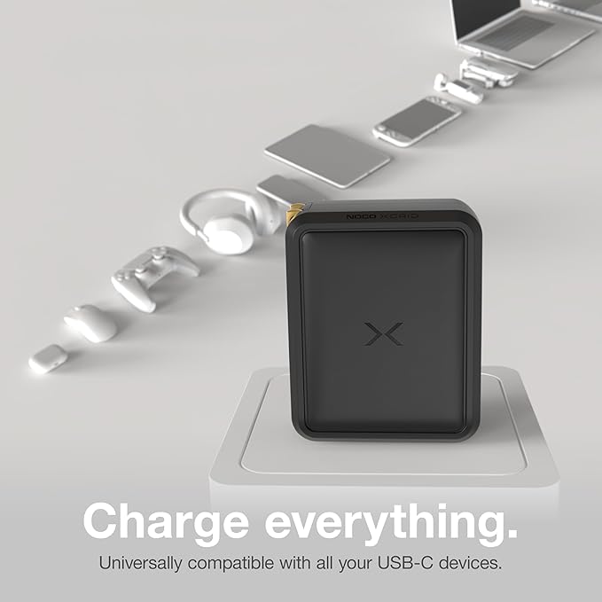 NOCO XGrid X140: 140W USB-C Charger – Dual Port GaN Power Adapter with PD 3.1, QC 5.0, and PPS – Fast Charging with Smart Power Distribution – Foldable Wall Plug, UL Listed