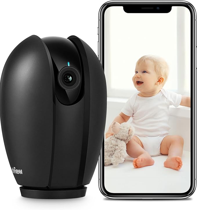 LaView Indoor Security Camera, 1080P Home Security Camera with Sound & Motion Detection, 360° Baby Monitor with Phone App, WIFI Pet Camera,2-Ways Audio, Night Vision,SD&Cloud storage, Works with Alexa