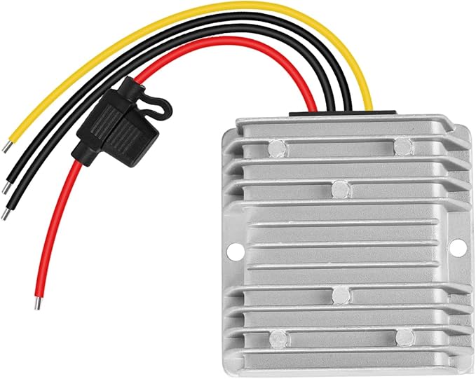 DC 72V 60V 48V 36V 24V 20V 18V Step Down to 12V 10A 120W Converter Golf Cart Voltage Regulator Reducer Buck Power Converter Waterproof Transformer with Fuse(Input Voltage DC18V-72V)