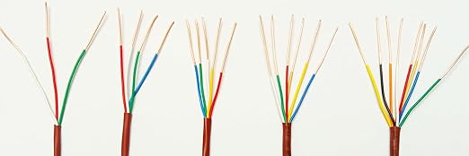 eastwire 18/5 50ft Thermostat Wire 18/5 18 Gauge 5 Conductors ETL 18-5 50 Feet Brown (18/5, 50ft)