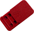 3BP - Size 312 Hearing Aid Battery Case, New Slim Design Pocket Size Storage Container (RED SMALL (4))"