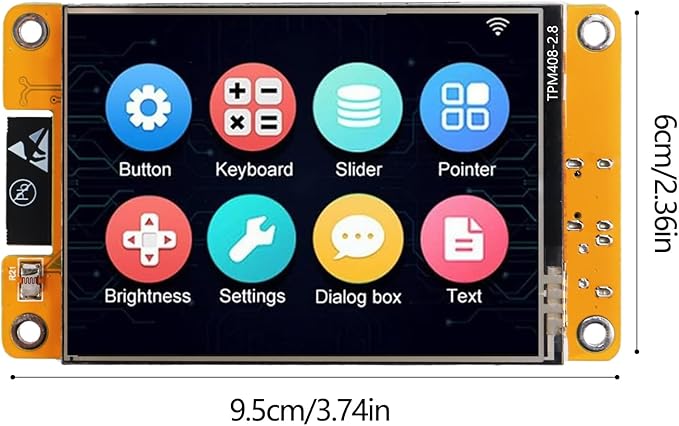 AITRIP 1 Pack ESP32 Development Board ESP32-2432S028R WiFi Bluetooth 2.8 Inch 240X320 Smart Display TFT Module Touch Screen for Arduino