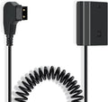 Kimaru D-TAP to NP-FZ100 Dummy Battery Power Cable for Sony A6600, A6700, FX3, FX30, ZV-E1, A7III, A7IV, A7SIII, A7RIII, A7RIV, A7RV, A7C, A7CII, A7CR, A1, A9, A9II Cameras.