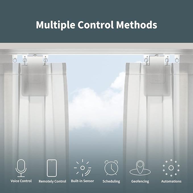Aqara Smart Curtain Motor E1(Track Version, 1 Pack), Requires AQARA Zigbee 3.0 HUB, Electric Curtain Driver for Remote Control and Home Automation, Support HomeKit, Alexa, Google Assistant and IFTTT