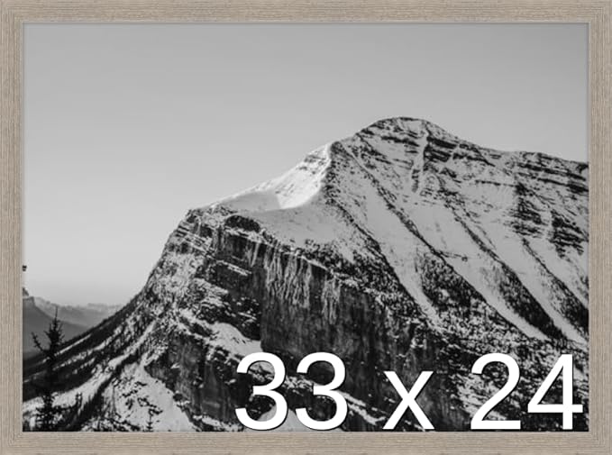 Frame It Easy 33 x 24 Rustic Gray Wood Frame (Derby)