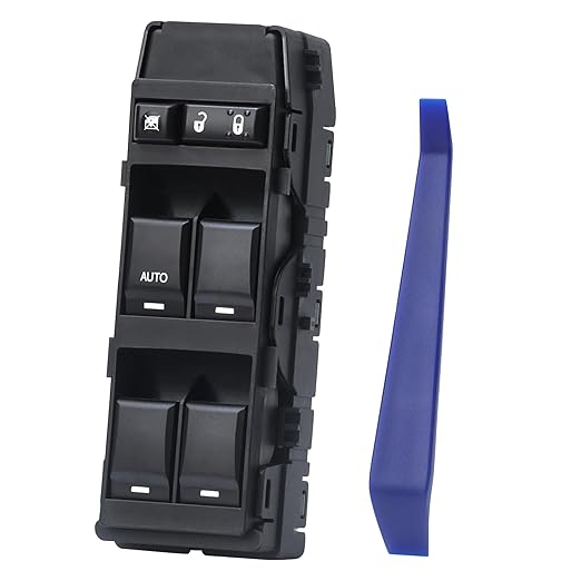 WUANGKI Master Power Window Switch Front Driver Side Compatible with 07-10 Chrysler 200 300 Sebring, Dodge 08-13 Avenger Caliber Charger Magnum Dakota,11-13 Jeep Compass Patriot Replaces OE#4602780AA