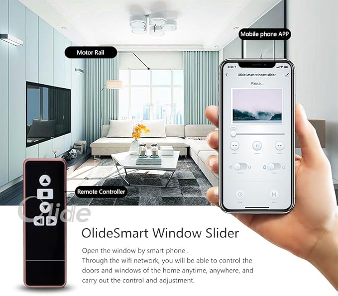 Intelligent Smart Automatic Slide Window Closer App Control Workable with Google Home Amazon Alexa (Window Width 18inch)