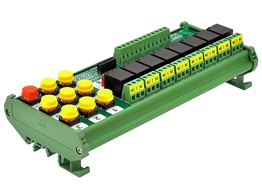 DIN Rail Mounting 8-Channel Multifunctional Bistable Relay Module