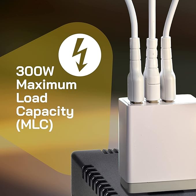 ELC 300-Watt Voltage Converter - Step Down - 220v to 110v / 240v to 120v Travel Power Converter - for Hair Straightener, Hair Dryer, Laptops and Chargers, CE Certified [3-Years Warranty]