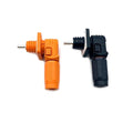150A Battery Energy Storage Connector, 35mm² High Current Connectors IP67 Waterproof Stud Wiring Power Adapter Quick Plug Terminal Right Angle Plug and Socket (1500V Black+Orange)