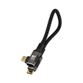 Short 90 degree USB C Cable 1FT Compatible With Thunderbolt 5/4,USB 5/4 right angle Cable 80Gbps Data Transfer,Type-C 240W Fast Charging,USB C Cable 16K@60Hz/8K@120Hz Video Output for Monitor/Display.