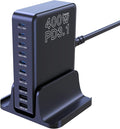 CHIPOFY 400W USB C Charger, GaN Compact 10-Ports PD3.1 140W PPS 45W QC20W Super Fast Charging Station for MacBook Laptop, iPad, iPhone 17/Pro/16/15, Galaxy S24/S23, Steam Deck and More