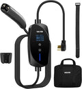 VEVOR Level 2 Tesla Charger, 32 Amp Adjustable Current, 240V Portable Home Electric Car EV Charger with 25 ft Charging Cable, NEMA 14-50P Plug, LCD Display, NACS Connector, for Tesla Model Y/X/3/S