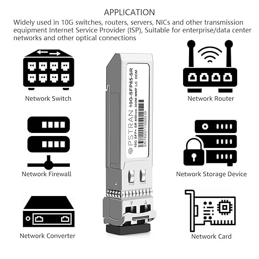 OPSTRAN 10GBASE-SR SFP+ Optical Transceiver Module Compatible with TP-Link TXM431-SR 850nm 300m DOM Duplex LC MMF