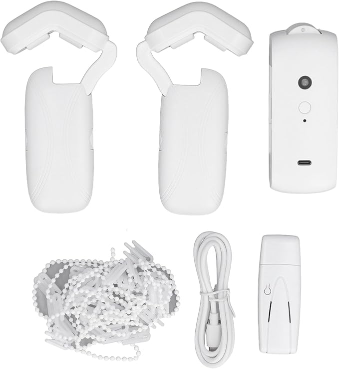 Jauarta Smart Curtain Motor Automatic Curtain Opener WiFi Voice Remote Control Window Motor for Roman Rod Tracks