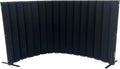 Versare VersiPanel Acoustical Partition Wall - Sound Panel Classroom Office Room Divider, Flexible Arrangement, Easy Roll-up Storage (Black, 8' Wide x 48" Tall)