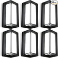 ledmo Outdoor Wall Lights Fixture with LED Beads 6000K 1800LM Waterproof Anti-Rust Christmas Lights Aluminum Acrylic Shade Modern Exterior Lighting for House Front Porch Patio 6 Pack