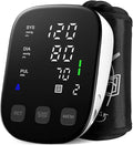 Blood Pressure Monitor Automatic Blood Pressure Machine with Large Display-Upper Arm Blood Pressure Monitors For Home Use Accurate BP Monitor Machine Adjustable Cuff 9"-17"/Easy to Read/2 Power Supply