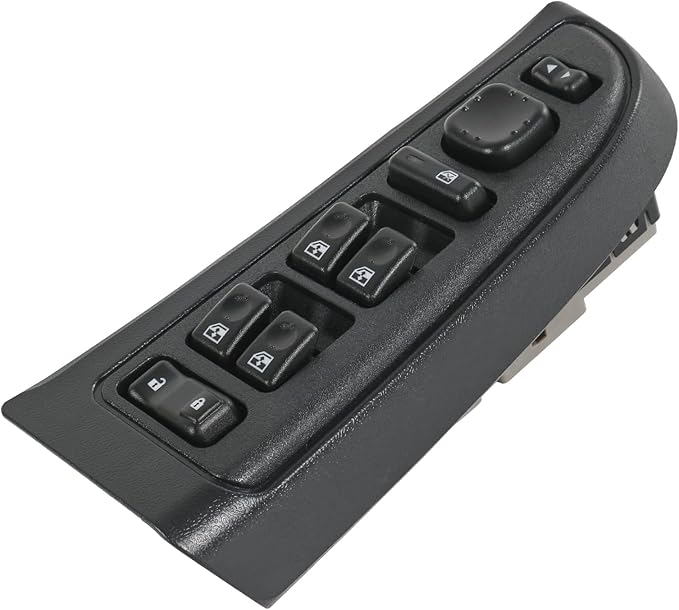 DICMIC Front Driver Side Master Power Window Switch and Door Lock & Black Bezel Assembly Compatible with 2003-2007 Chevrolet, GMC, Cadillac Select Model Replace# 15883323, 901-075, DWS-220
