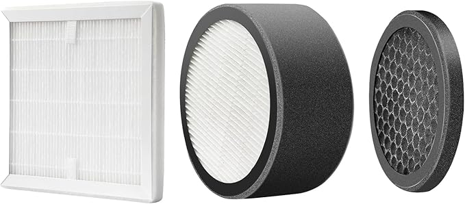 Weiworld Replacement Air Purifier Filters VT501F Included H11 HEPA Filter, High-Efficiency Activated Carbon Filter and G4 Filter, 1 Set (3 Pieces)