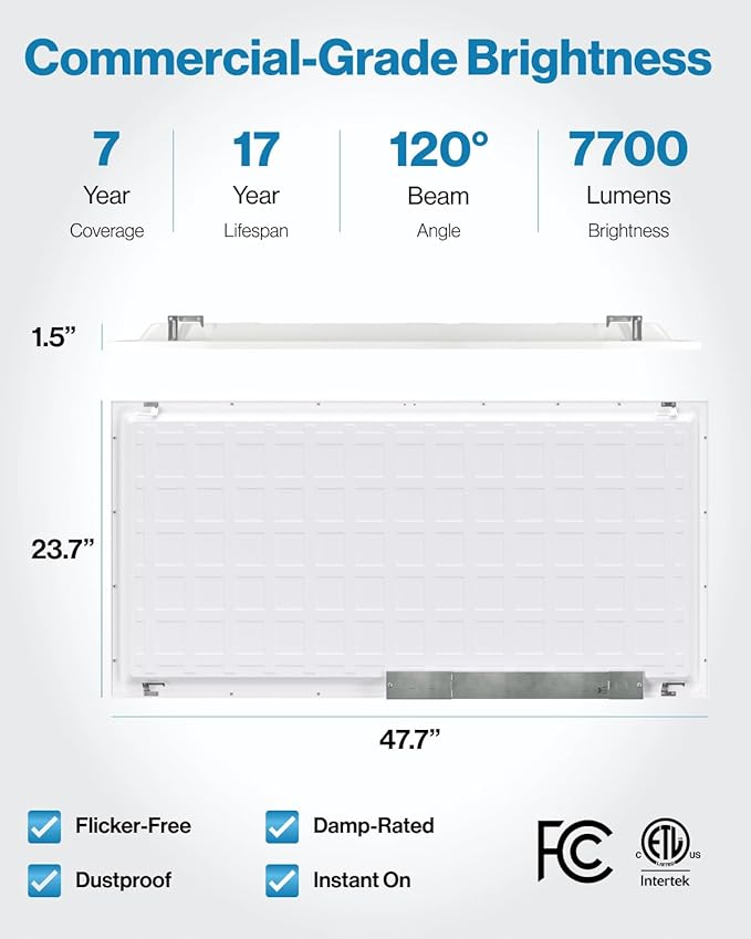 Sunco 30 Pack 2x4 LED Flat Panel Light Drop Ceiling Office Fixture, 7700 LM, Selectable Features, 40W/50W/60W, 4000K/5000K/6000K, Dimmable (0-10V), Dustproof ETL.
