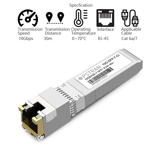 OPSTRAN 10GBASE-T SFP+ to RJ45 Copper Transceiver Module Compatible with Cisco SFP-10G-T-S 10G SFP+ 30m Cat6a/7 4 Pack