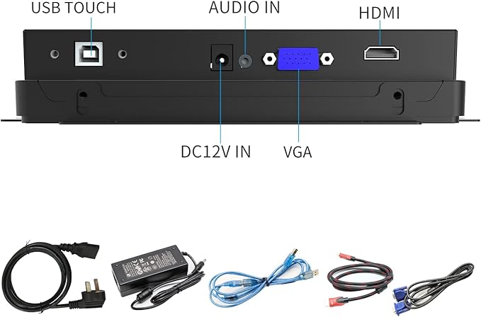 GreenTouch 7 Inch Open Frame 1024x600 HDMI PCAP Touch Monitors for Consumer, Retail POS, and Hospitality Markets
