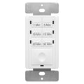 ENERLITES 30-Minute No Neutral Countdown Timer Switch, 1-5-10-15-20-30 Min, for Bathroom Fans, Heaters, Lights, 120VAC 800W, UL Listed, HET06A-J-W, White