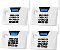 SANZUCO Intercoms Wireless for Home Upgraded, Hands Free Intercom 5300ft, Real-Time Two Way Intercoms for Home with Group Call, Full Duplex Wireless Intercom System for Business Office(4 Pack)