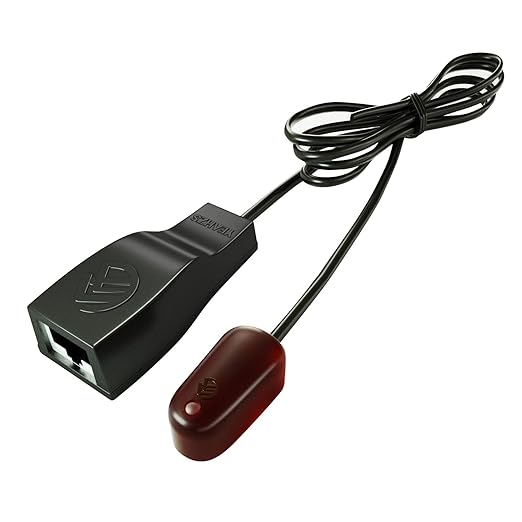 SZBJ IR Repeater,IR Remote Control Extender,Infrared Repeater System,Apply to Cat6/Cat5e/Cat6 Ethernet Cable Connection(Single Head ir emitter)